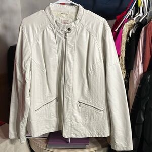 Dress Barn Faux Leather Jacket